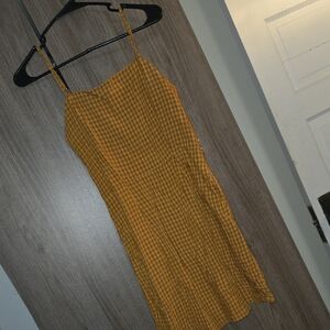 Aeropostale Sunflower Yellow Spaghetti Strap Sundress Mini With Pockets